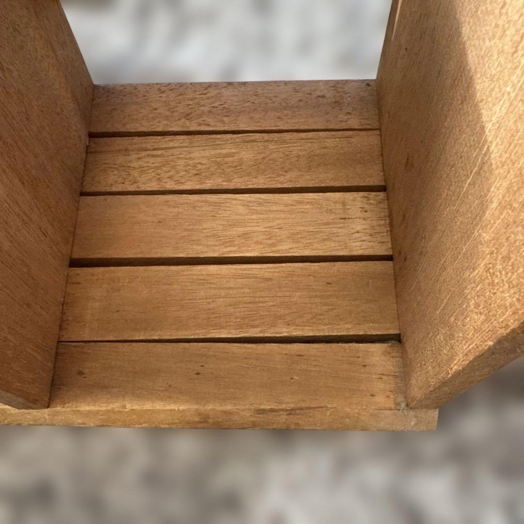 ハンドメイド木製ブックラック スライド