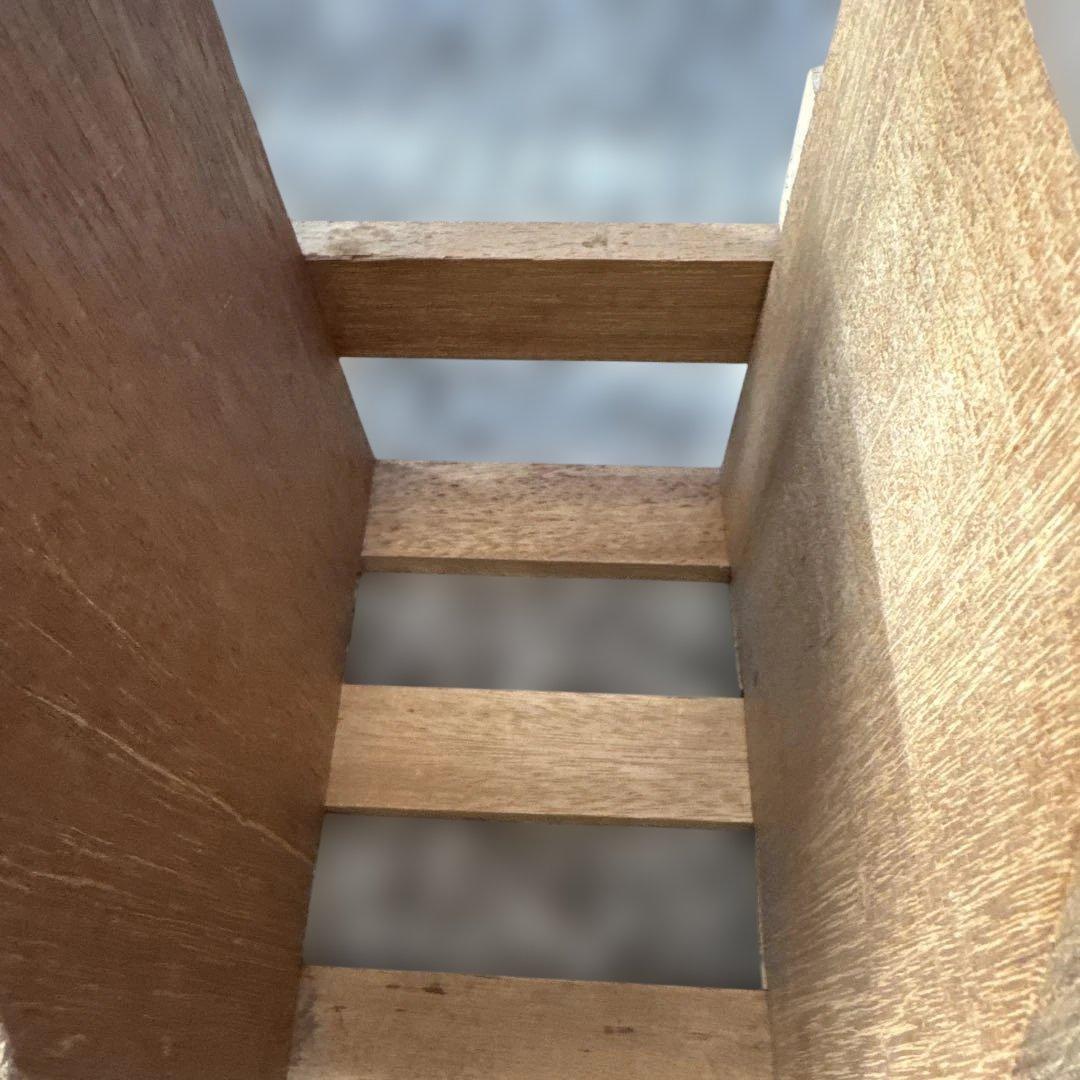 ハンドメイド木製ブックラック スライド