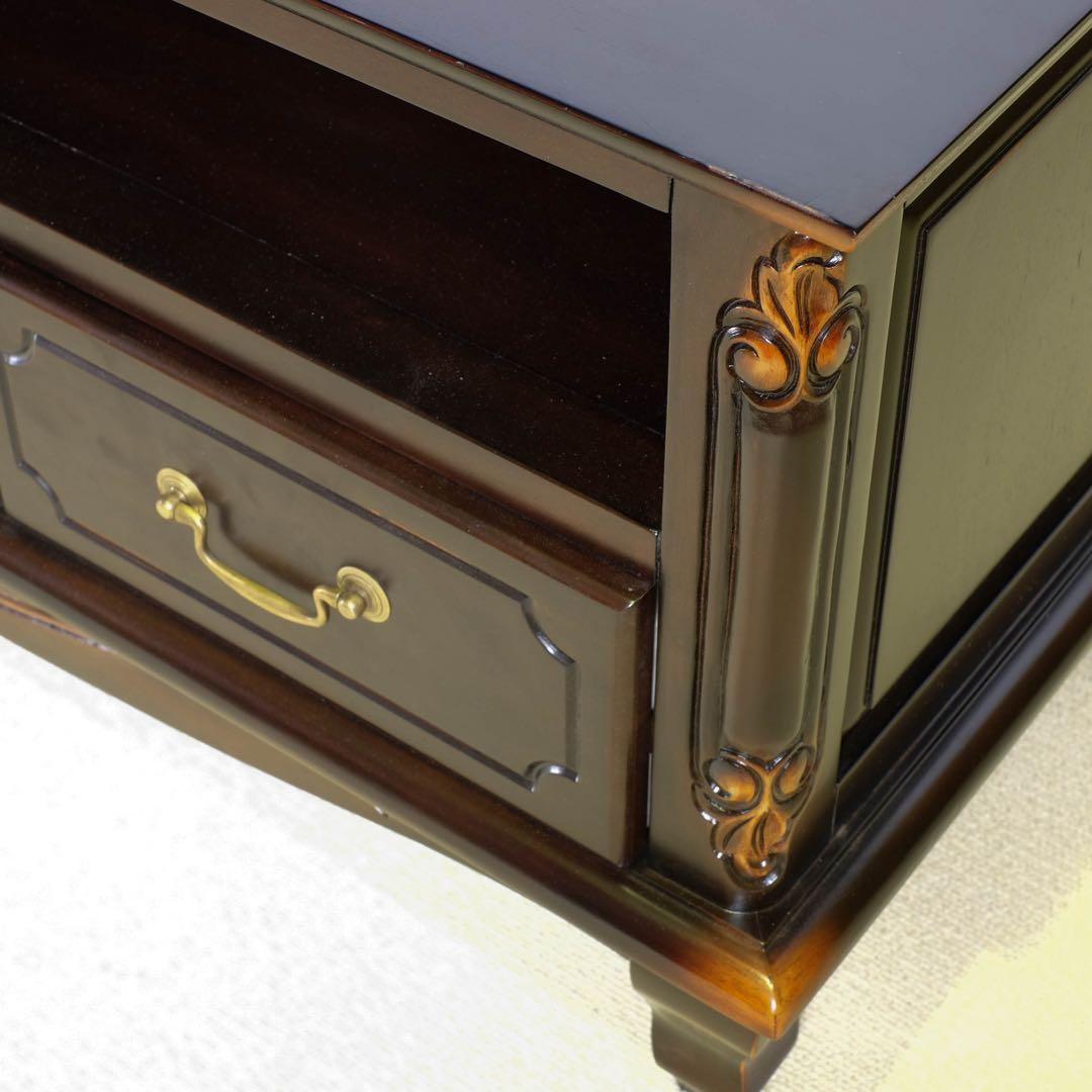 F 新品 アンティーク調 テレビボード テレビ台 ブラウン ラック TV AV