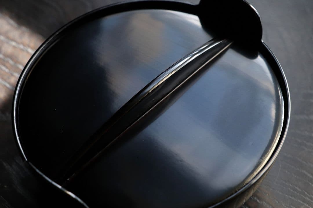 MA27 木製漆器 鍋形菓子椀 十客 鯛蒔絵 金蒔絵 色蒔絵 黒塗 木箱 魚