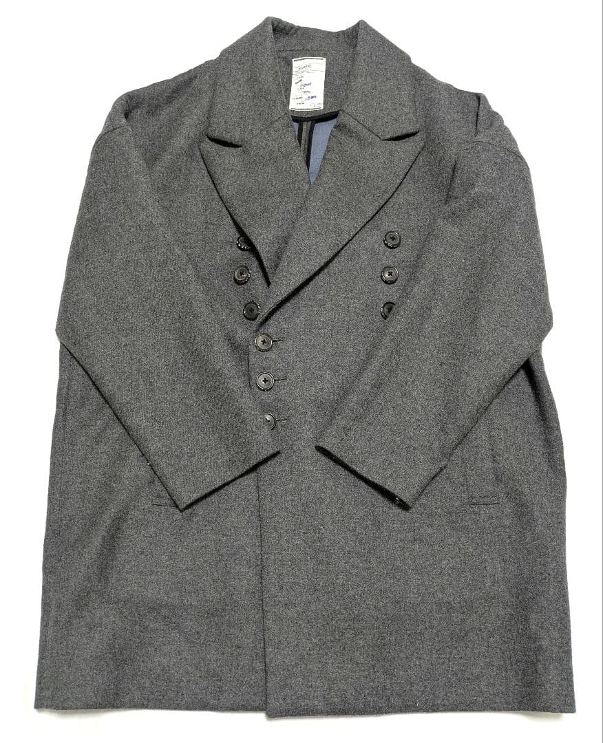 SHAREEF　カシミヤ　ウールコート　ダブルブレスト　Pコート　3
