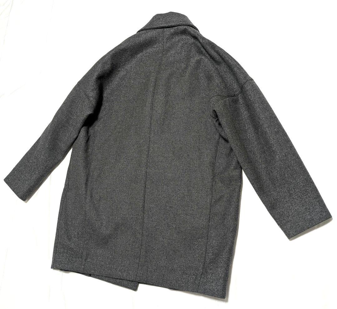 SHAREEF　カシミヤ　ウールコート　ダブルブレスト　Pコート　3