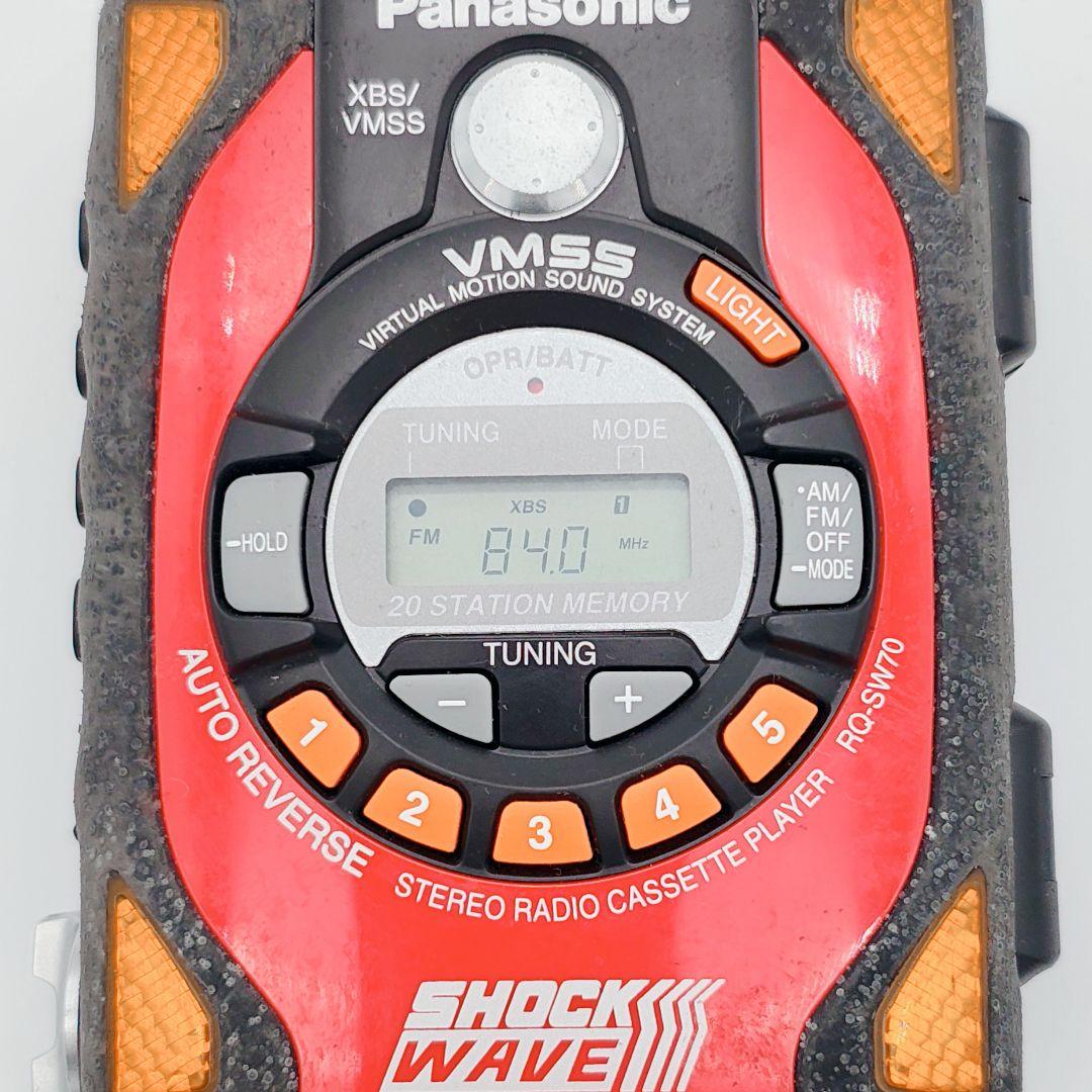 Panasonic ショックウェーブ レッド rq-sw70 カセットプレイヤー