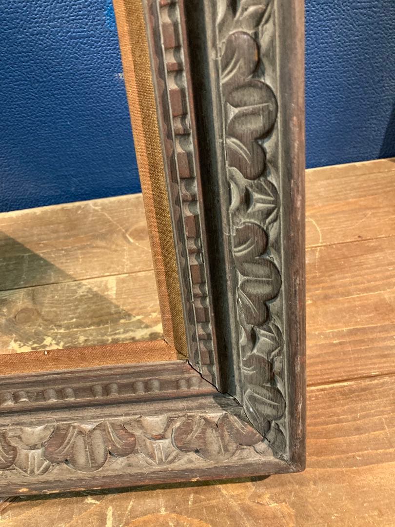 D 額縁　アート　アンティーク調　ヴィンテージ　木製　木枠　ブラウン　茶系