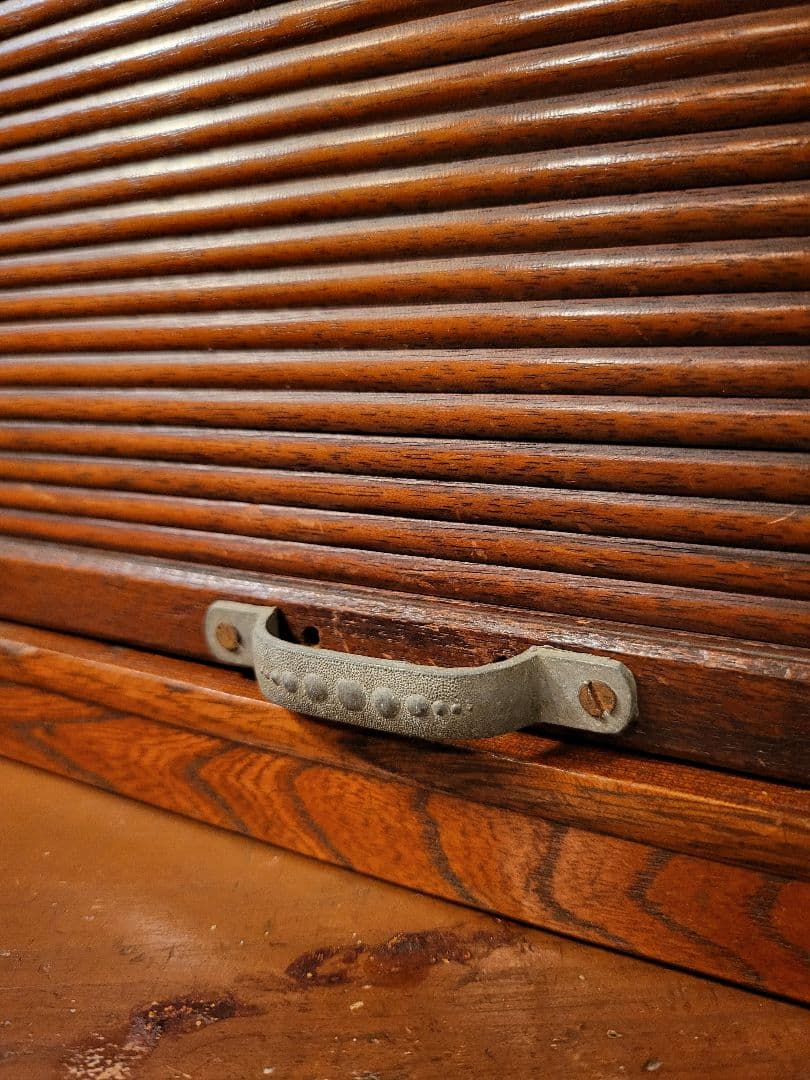 蛇腹 収納付き 楔式 本棚　古道具　レトロ　ヴィンテージ　アンティーク