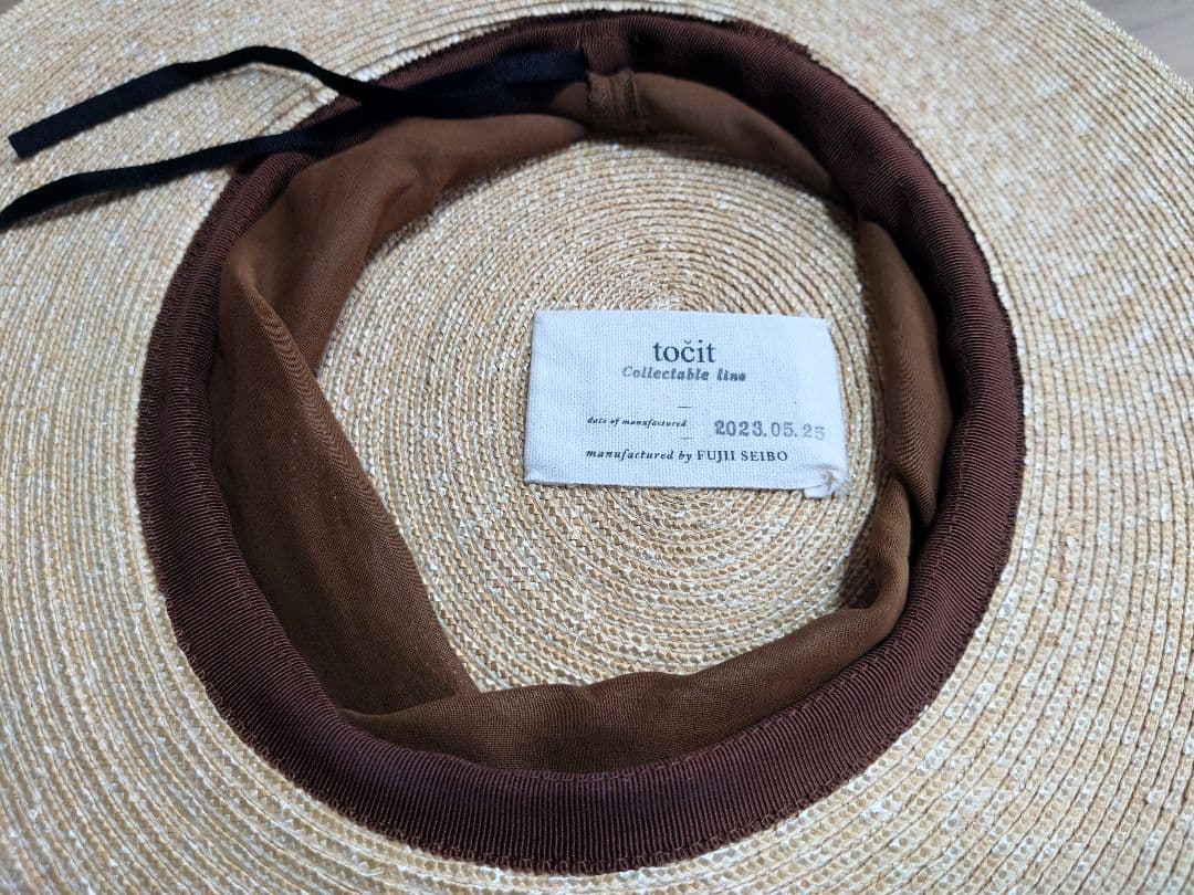 tocit　トチエット　sheer hat　ブラウン
