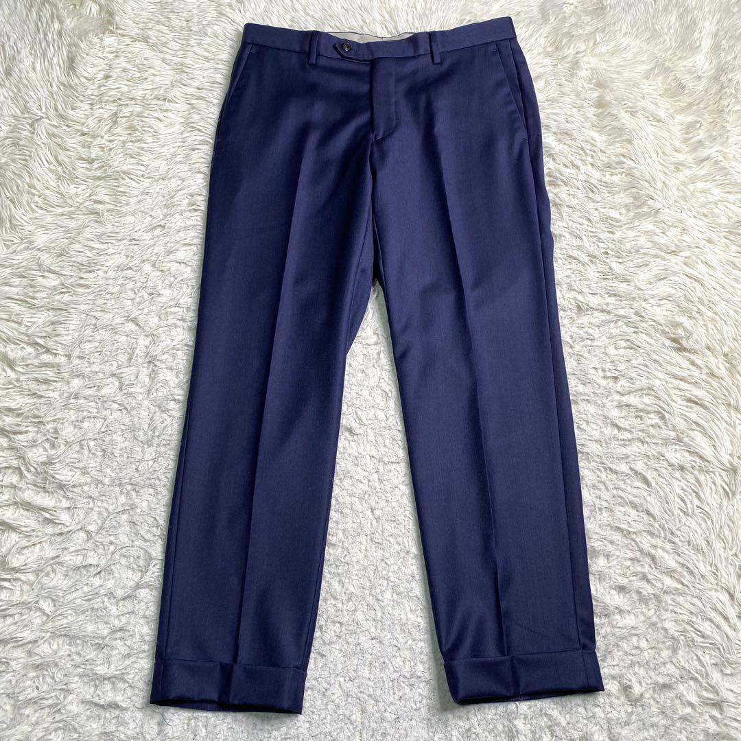 美品✨グリーンレーベルリラクシング スーツ スリーピース カノニコ L 紺