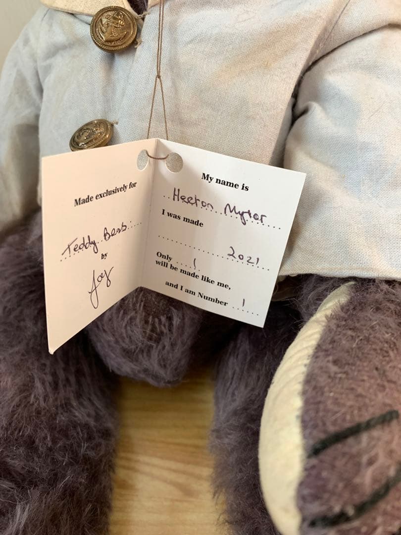 フォーゲットミーノット　テディベアJOY様　海外作家　アーティスト作家