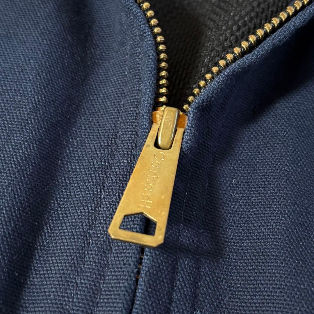 美品 USA製 カーハート アクティブ ジャケット パーカー M ネイビー 紺