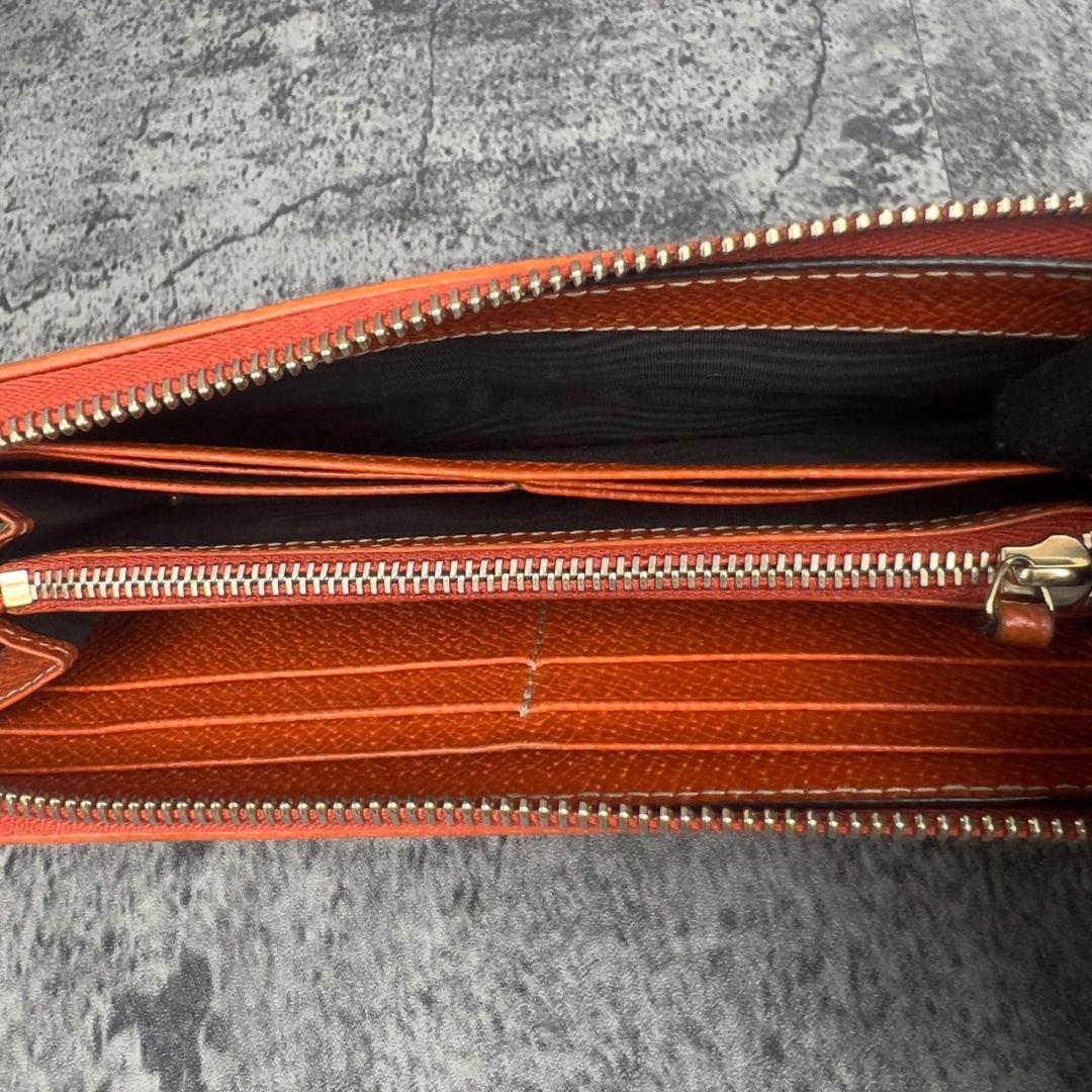 GUCCI GG柄 キャンバス レザー 長財布 インターロッキング チャーム