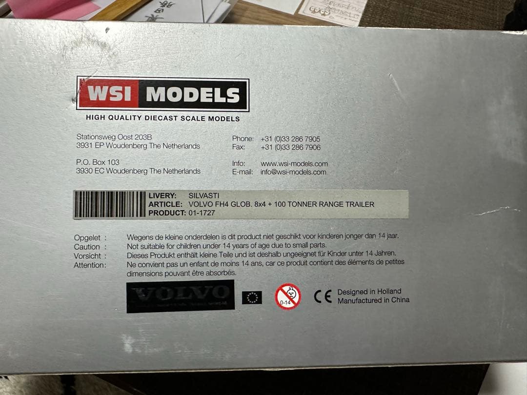 WSI SILVASTI トレーラー ミニカー 1/50