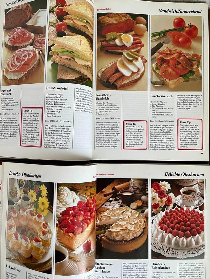 洋書 ビンテージ ドイツ語 レシピ 料理 菓子 パン デザート レトロ スイーツ