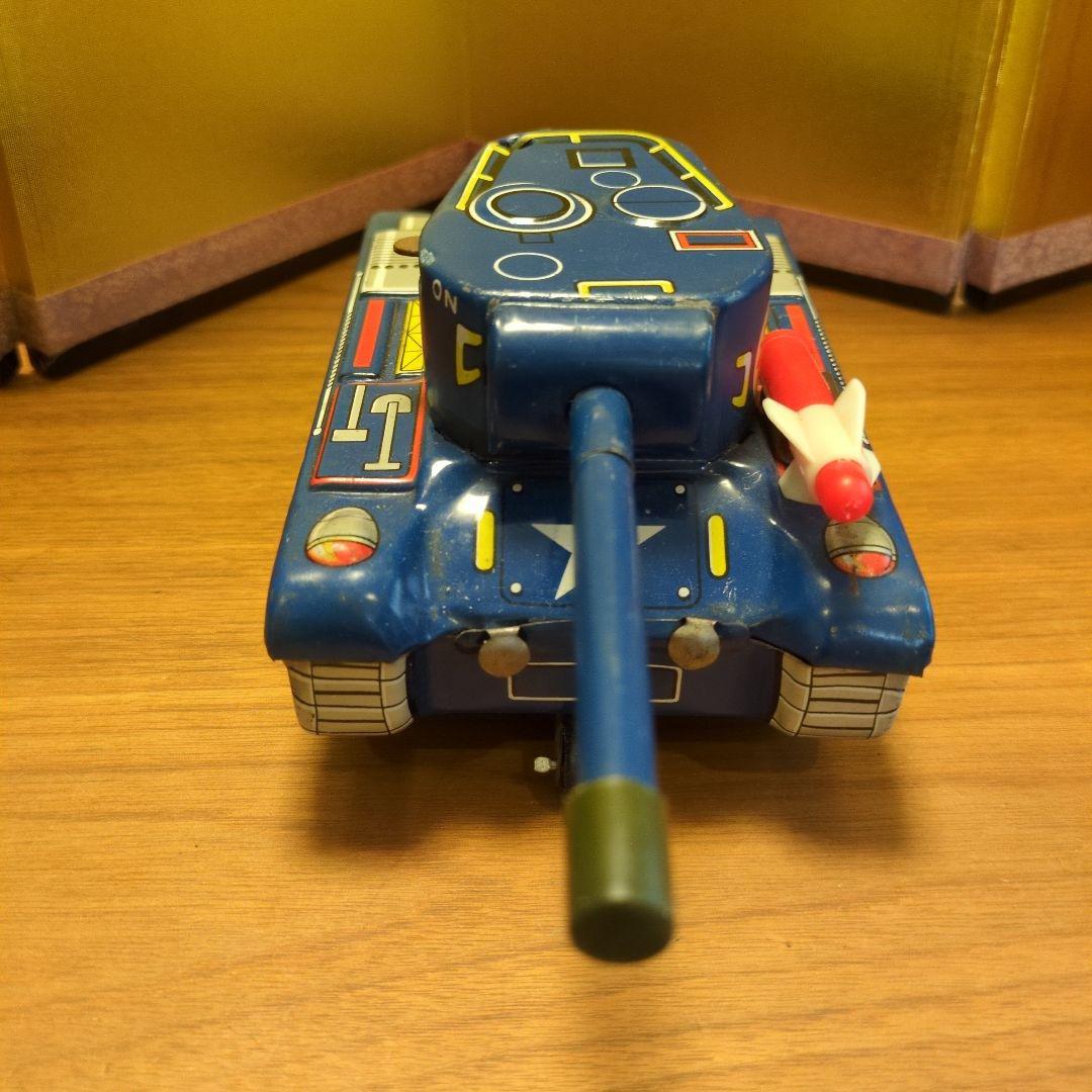 米澤玩具 ヨネザワ マリンタンク 青い戦車 ブリキ 電池式 動作品 希少 レア