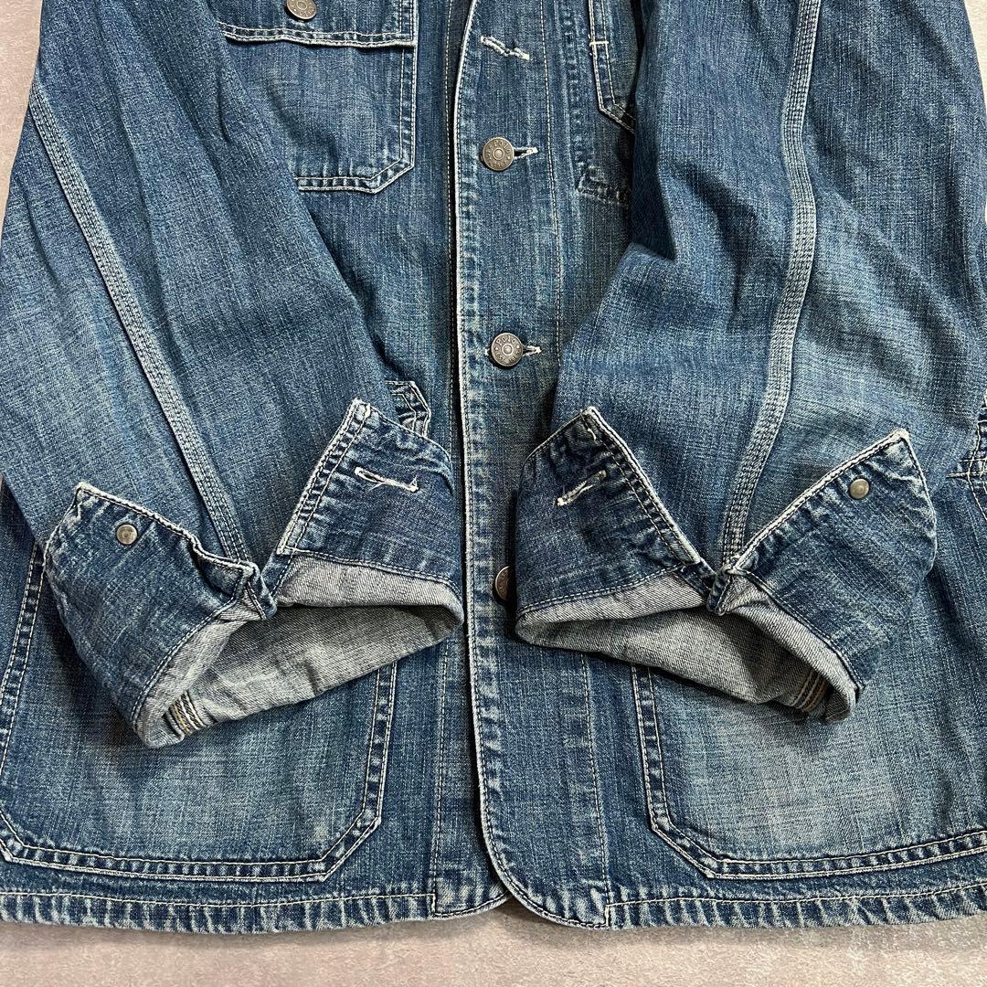 90sポロラルフローレン デニムカバーオール ワークジャケット L相当