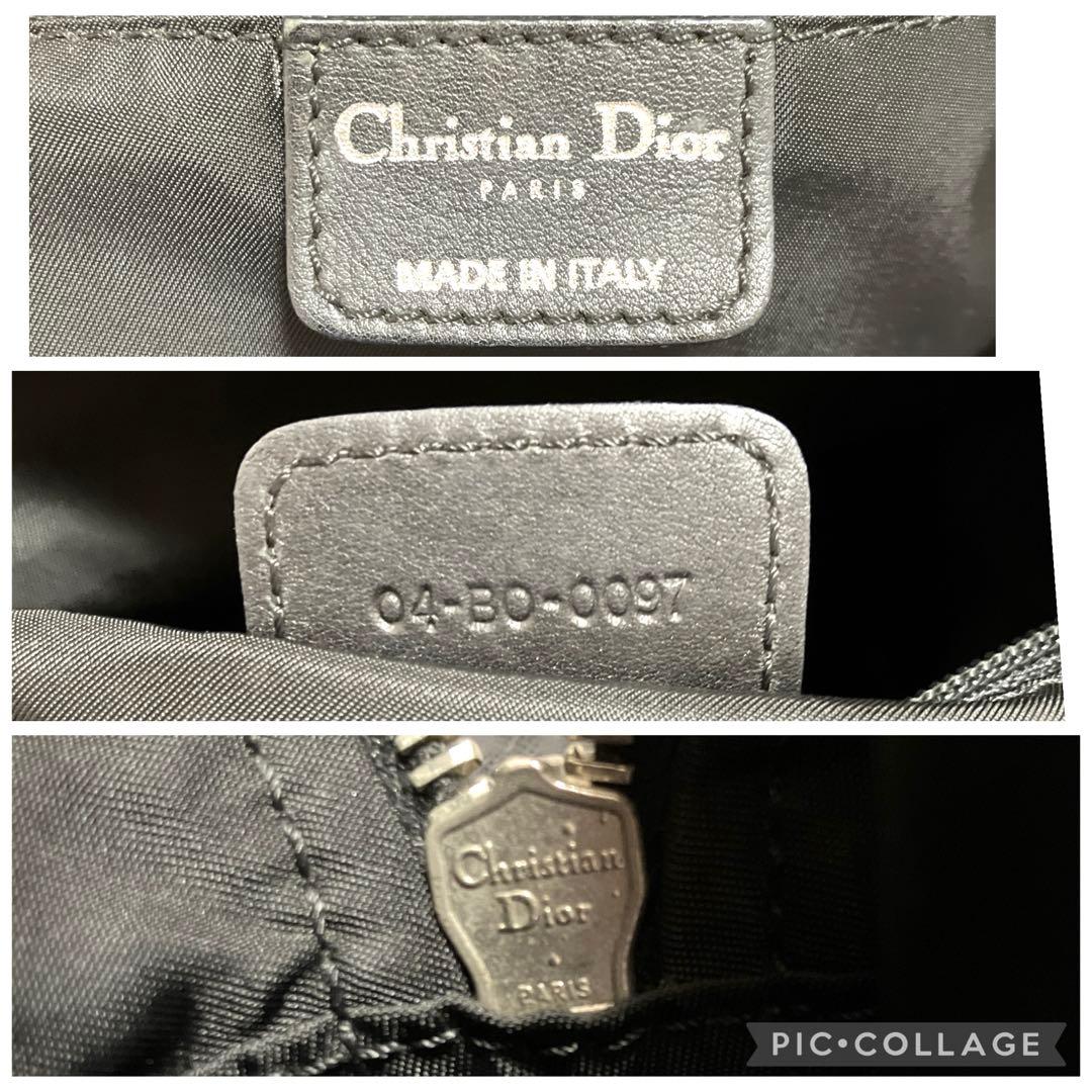 クリスチャン ディオール トロッター柄 ミニボストン型 ショルダーバッグ 美品