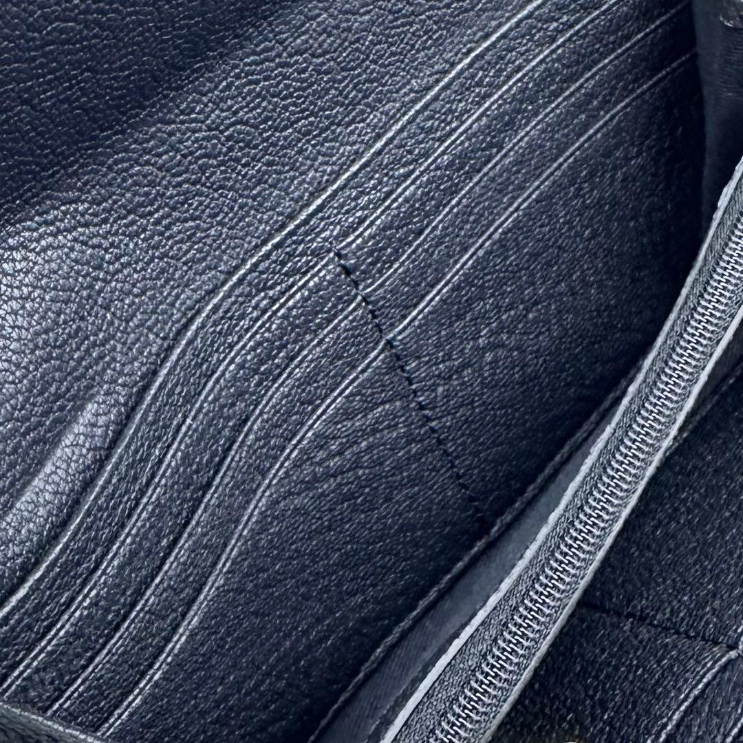 極美品✨See By Chloé Hana 長財布 フラップ しぼ革 ブラック