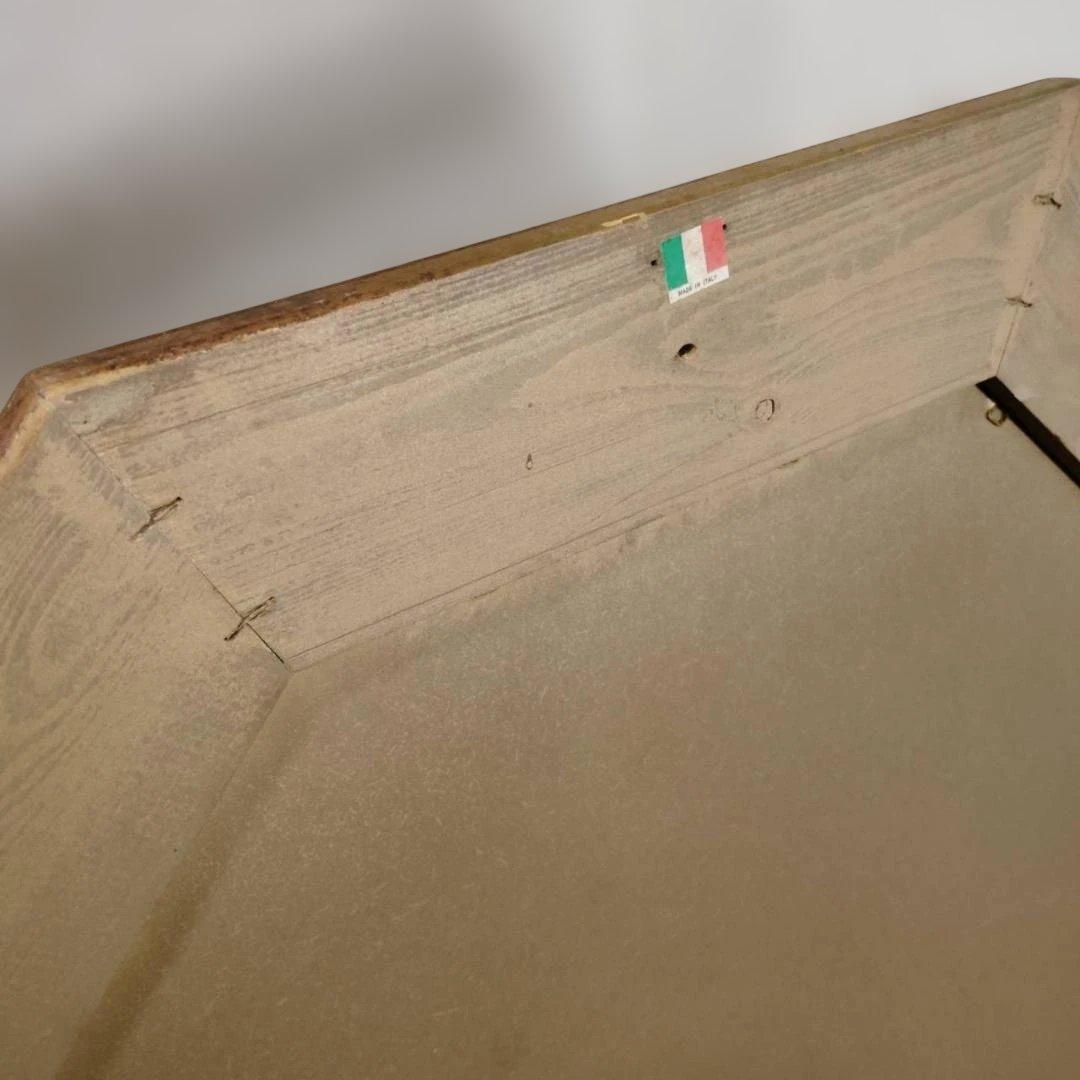 ロココ調 エレガント アンテーク ウォールミラー イタリア製 八角 ヴィンテージ