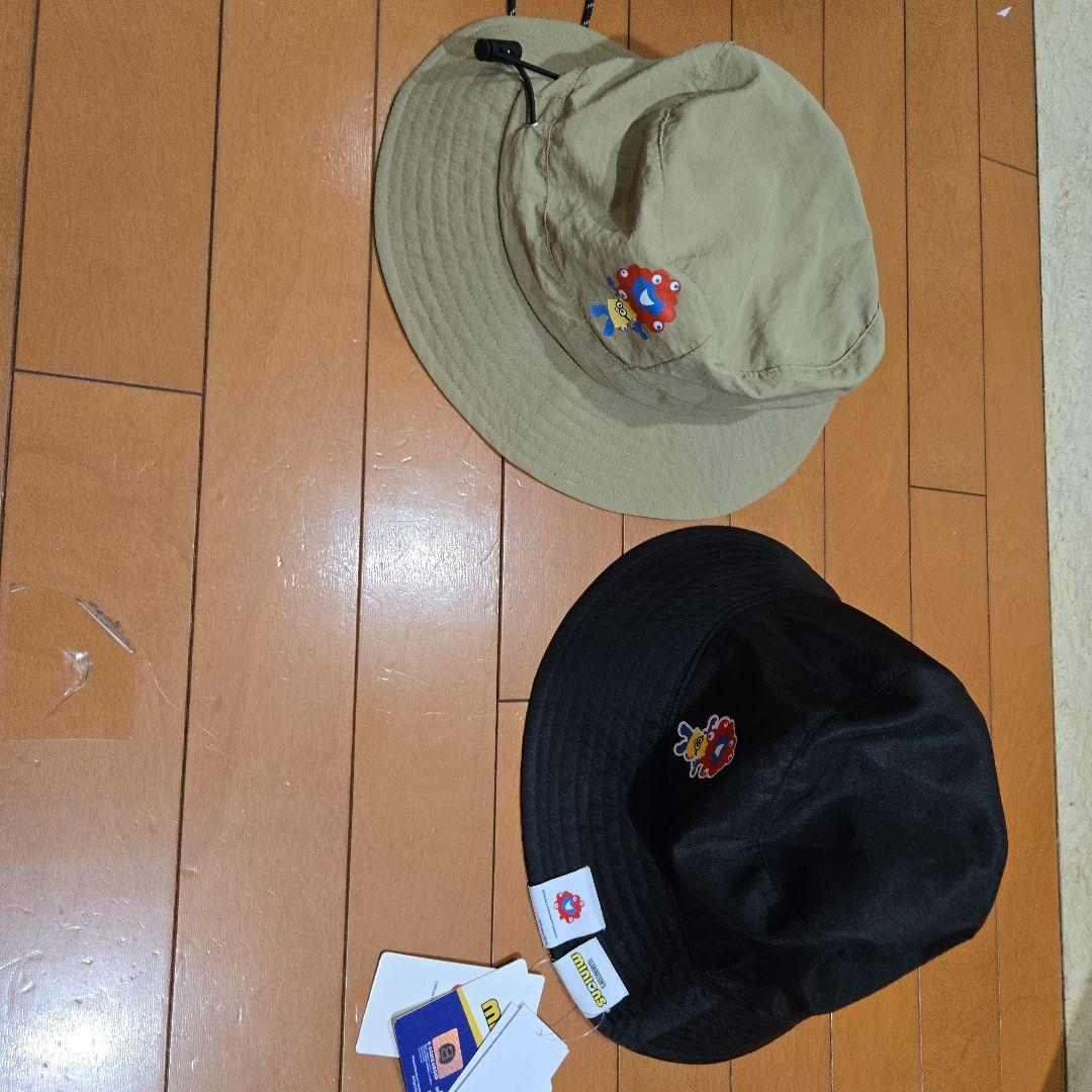 万博ハット2ヶ 新品 ミニオンズ ミャクミャク 黒・ベージュ 直近万博売り切れ