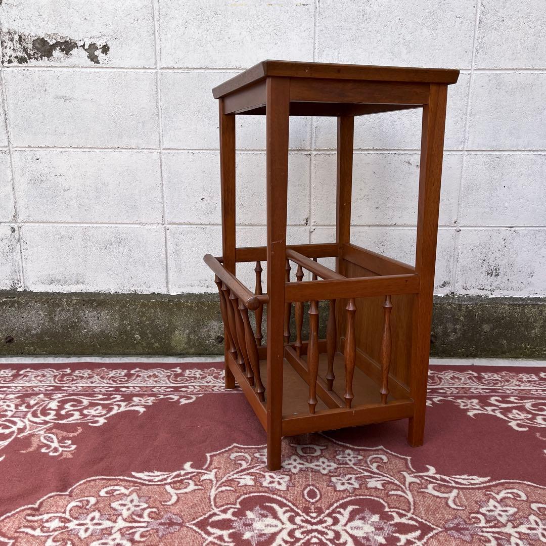 古家具ビンテージ品◾️MARUNI マルニ家具 木製収納棚 収納ラック 飾り台