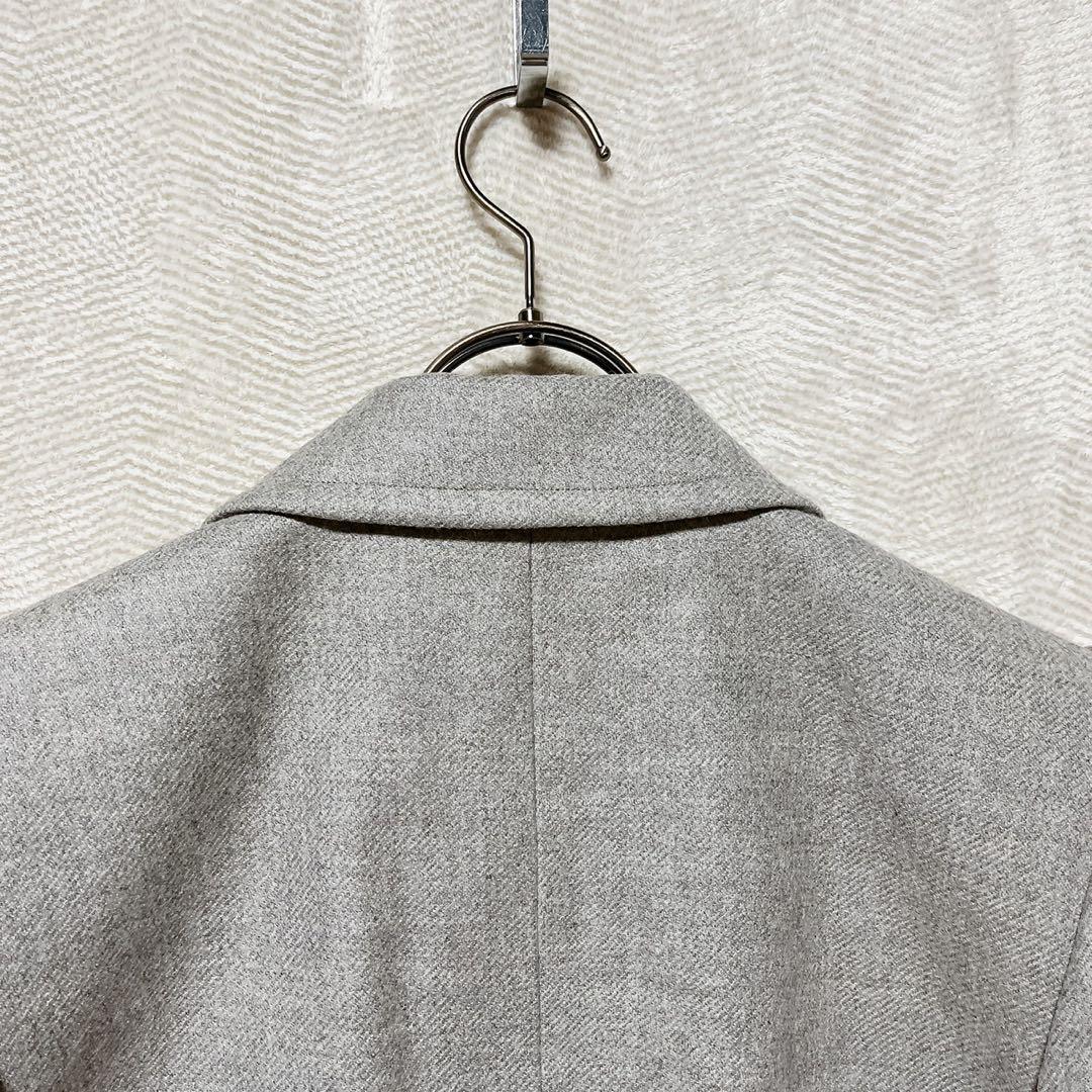 イヴサンローラン ウールジャケット 36 グレー 金ボタン フランス製