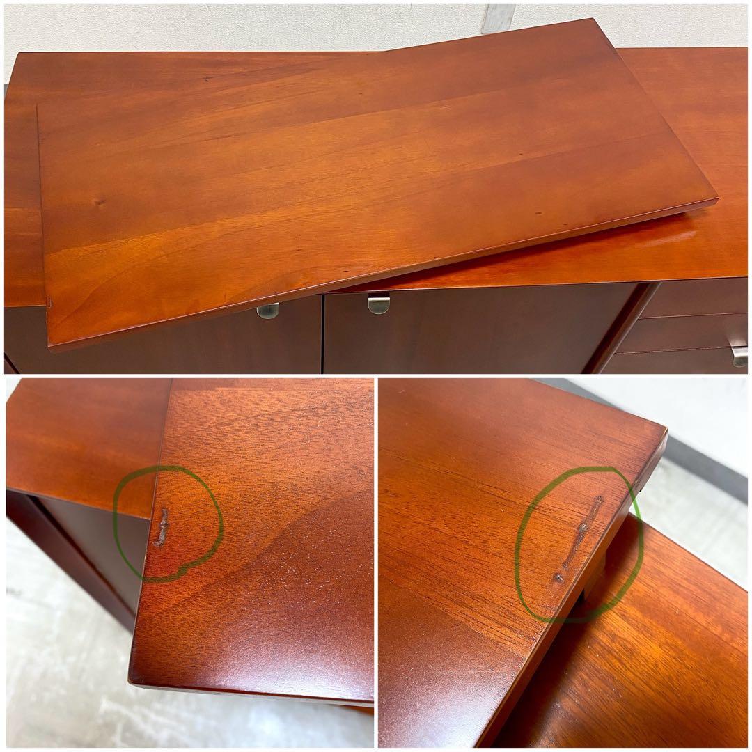 訳あり アウトレット展示品 DENコーポレーション キャビネット マホガニー11