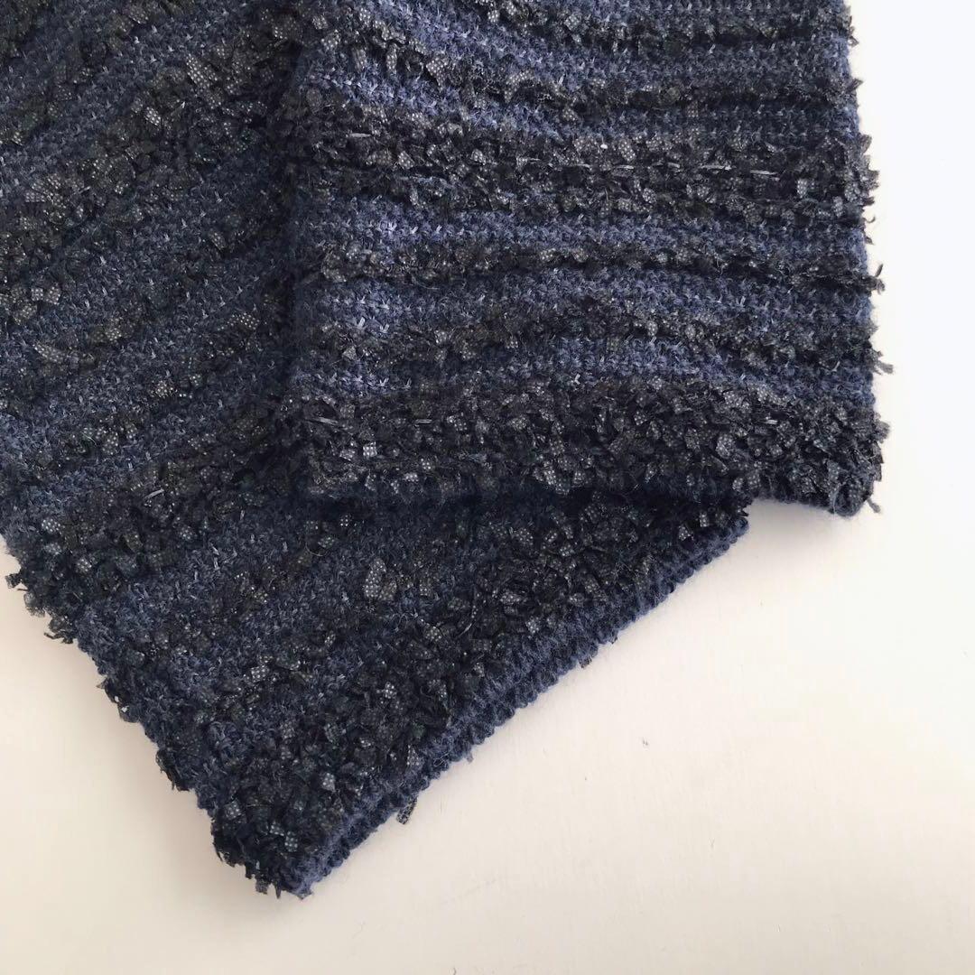 美品　ソージュ ツイードライクニットジャケット