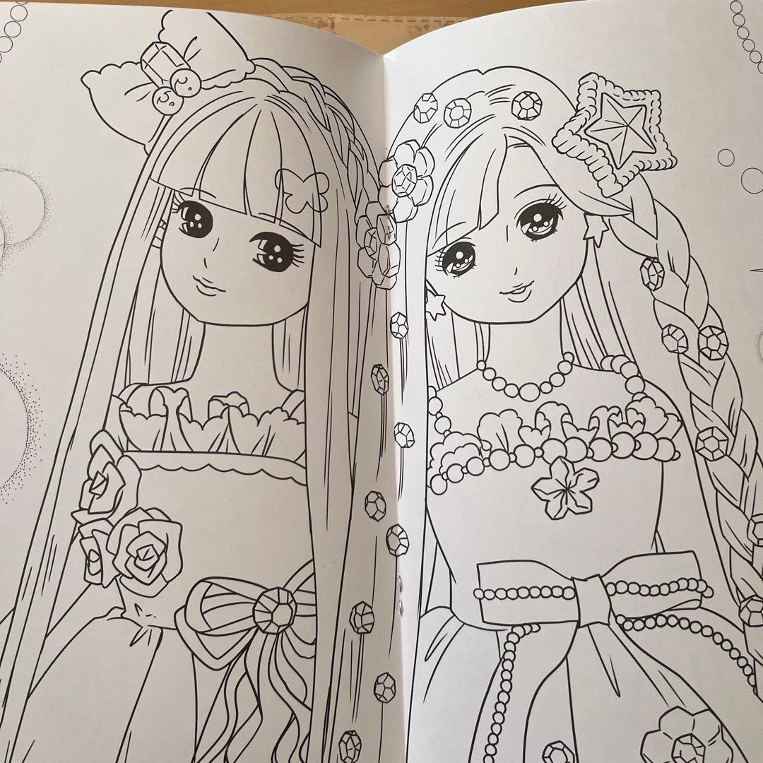 ショウワノート　ぬりえ　未使用　プリンセス　りかちゃん