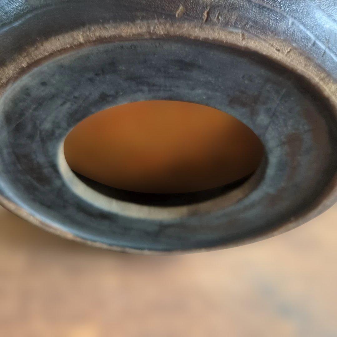 骨董　火鉢　蒔絵　螺鈿　大振り　内側銅器　花入　鉢カバー