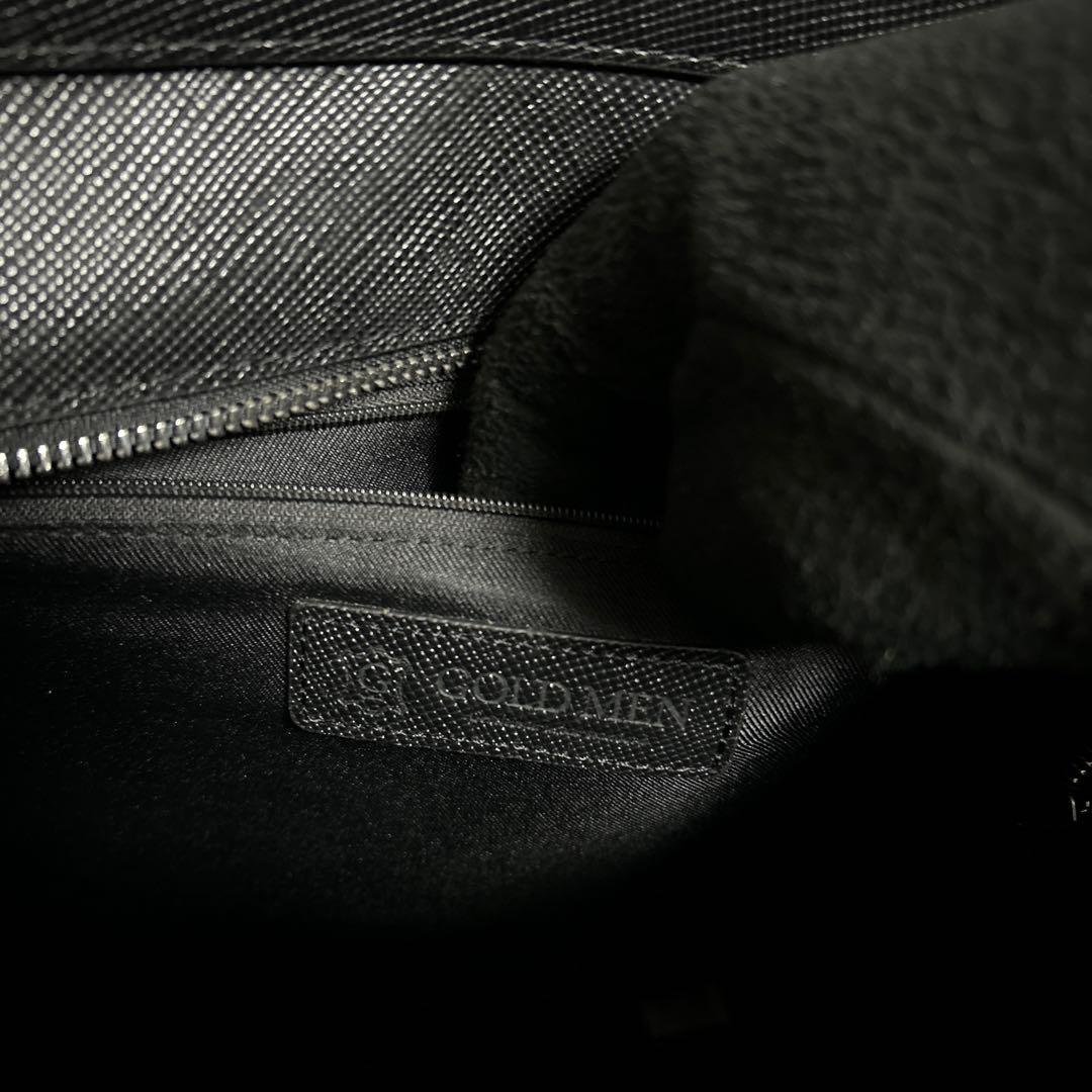 GOLDMEN 本革サフィアーノリュック TRANSIC ブラック　未使用