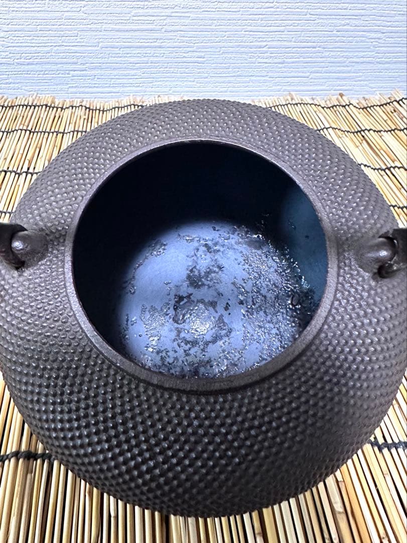未使用品　南部釜師匠　庄司 光洞(啓吉)造　１５型アラレ　movers様　売約済