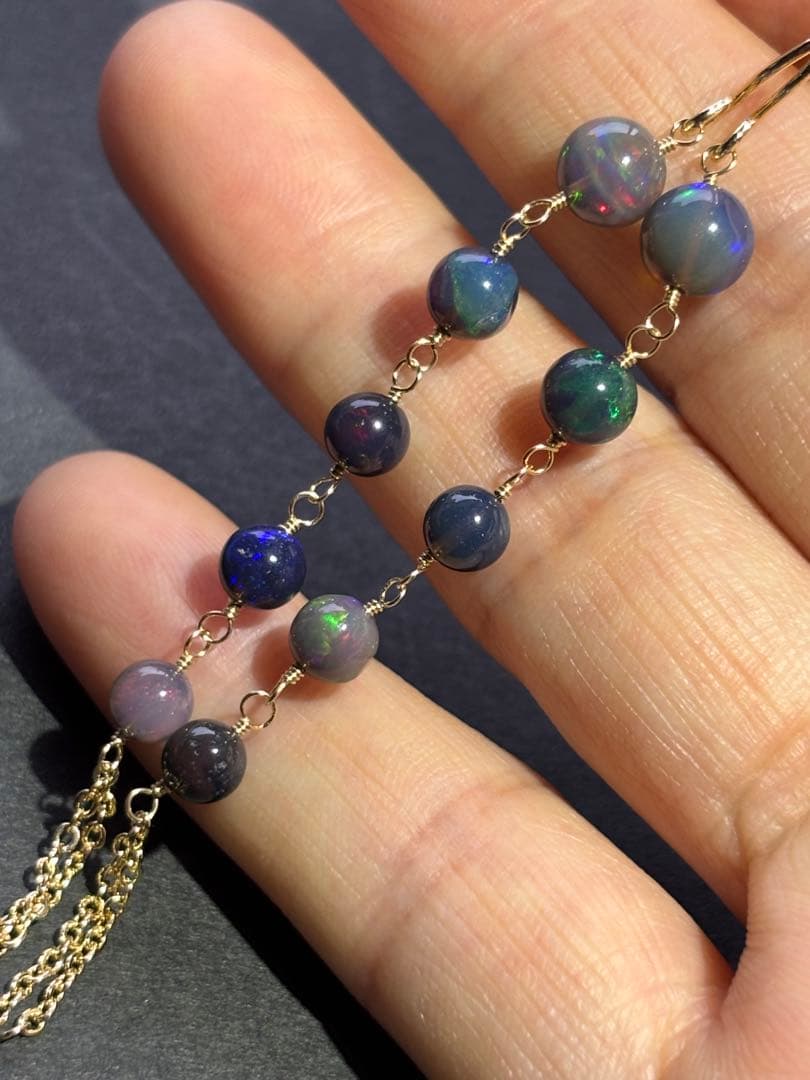 【専用です】ブラックオパール✴︎14kgf ３点セット