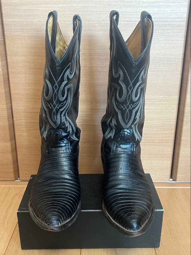 【はやの古着】Tony Lama ウエスタンブーツ リザード