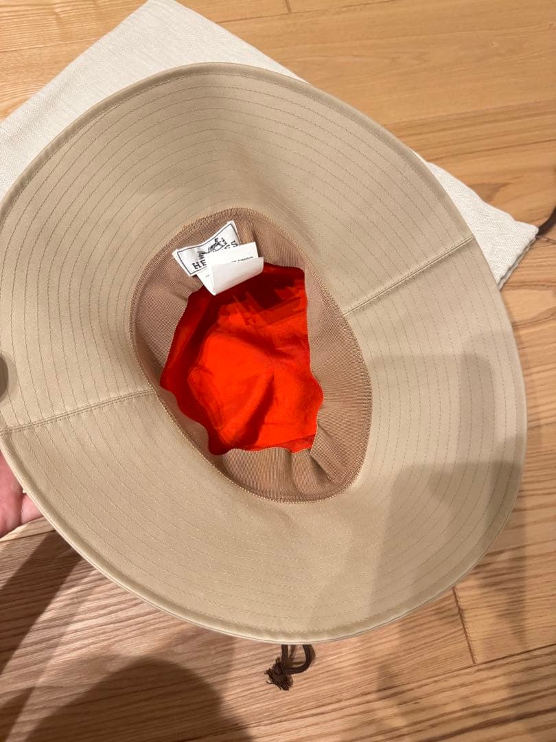 エルメス　ベージュ バケットハット