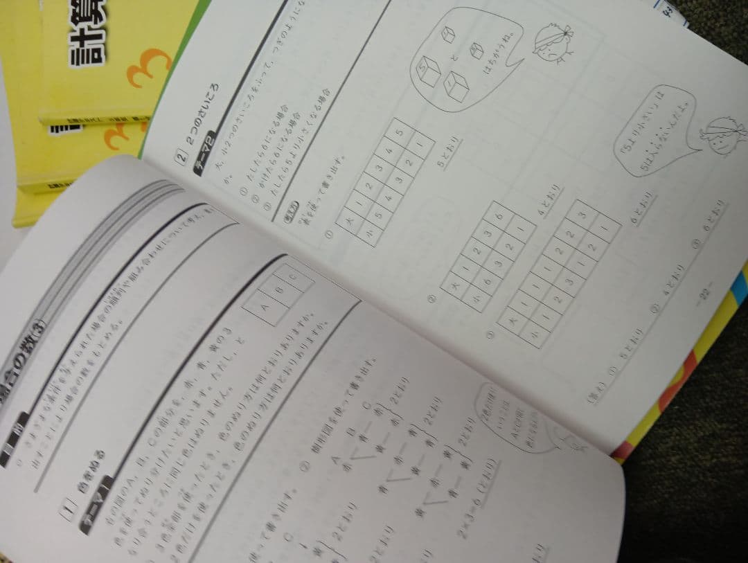 浜学園小3　国語/算数/理科/春夏冬/計算　テキスト　2022年使用版　 中古