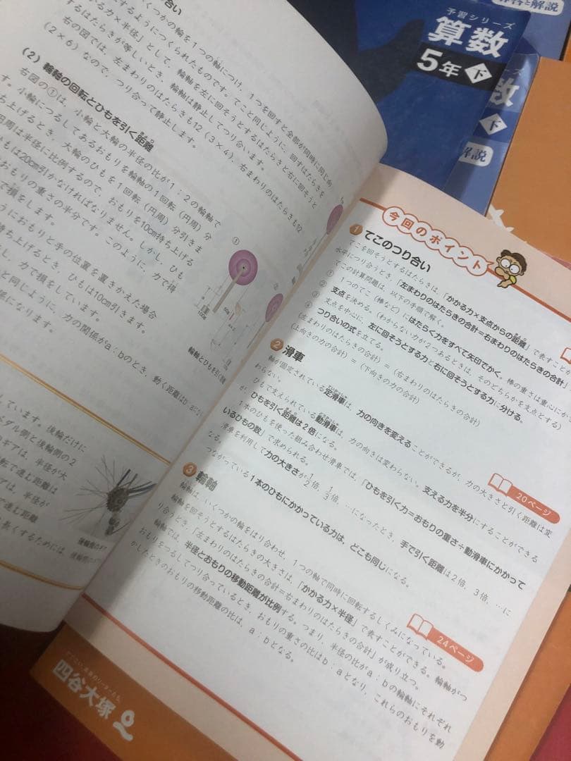 四谷大塚5年予習シリーズ国算理社/漢字　上下　中古　2023年版