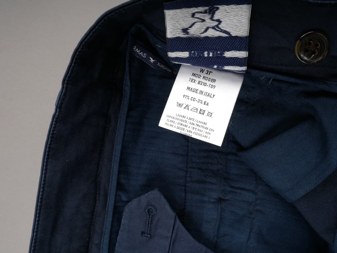 BARMAS◆Made in Italy◆31◆スリム ガーメントダイ パンツ