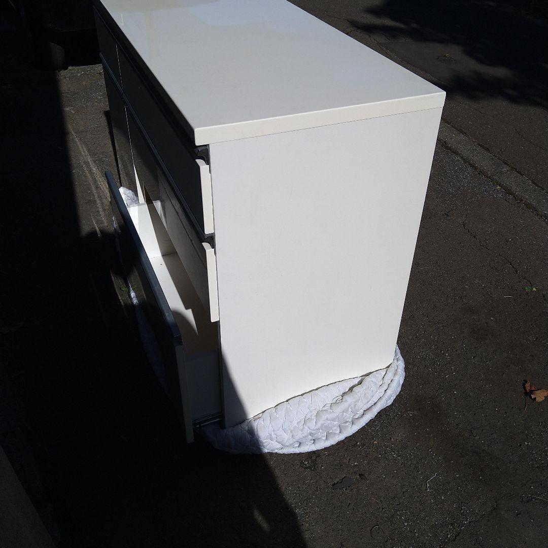 ホワイト 4段引き出し収納 ニトリ