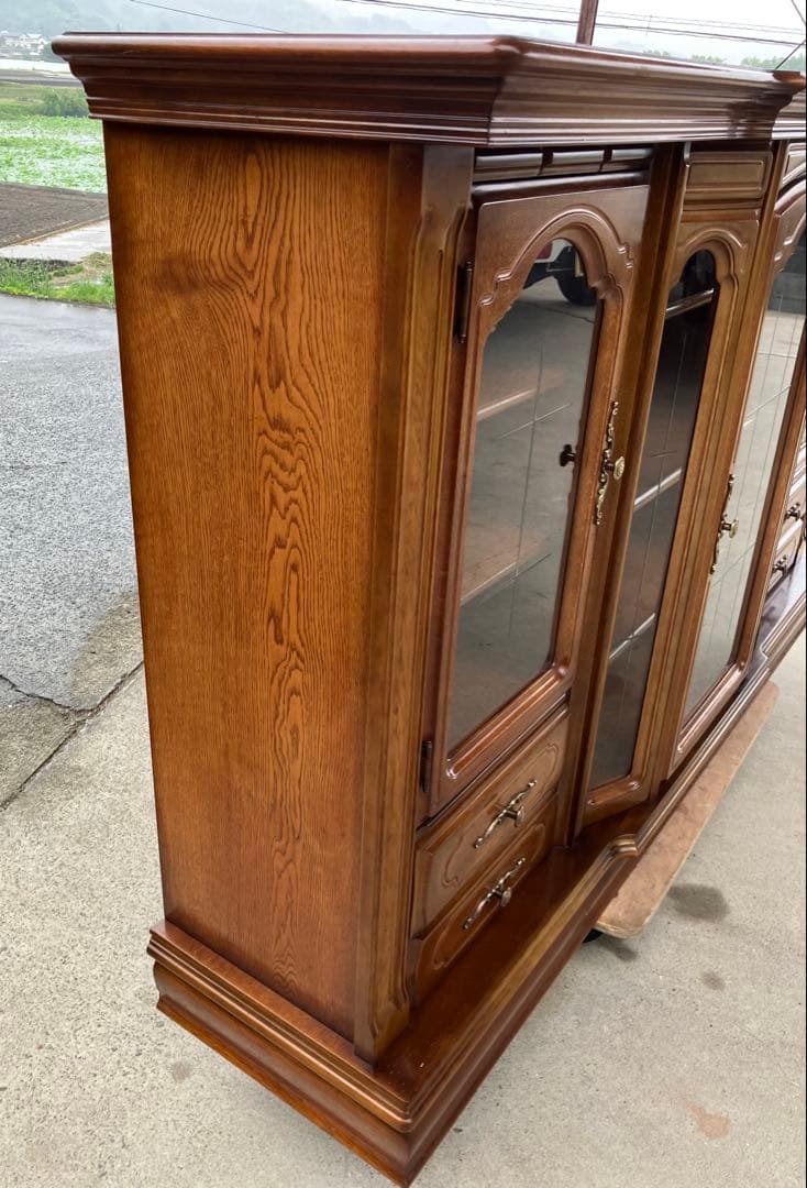 アンティーク キャビネット リビングボード 185cm幅