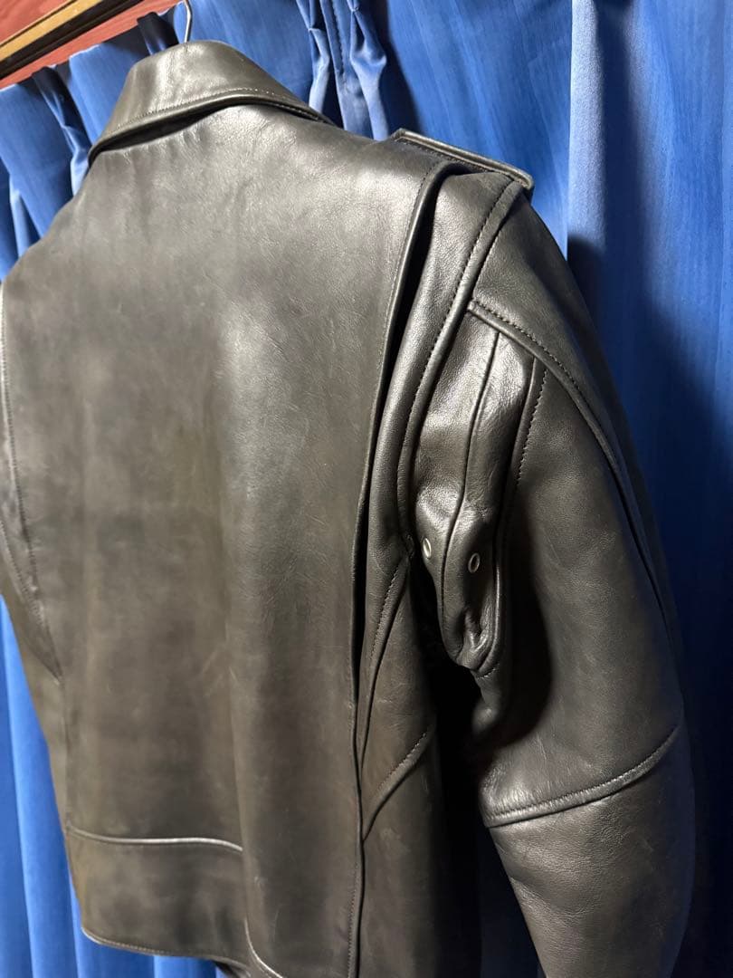 良い友達 BUY3S ハーレー 本革 牛革 ダブルレザージャケット L