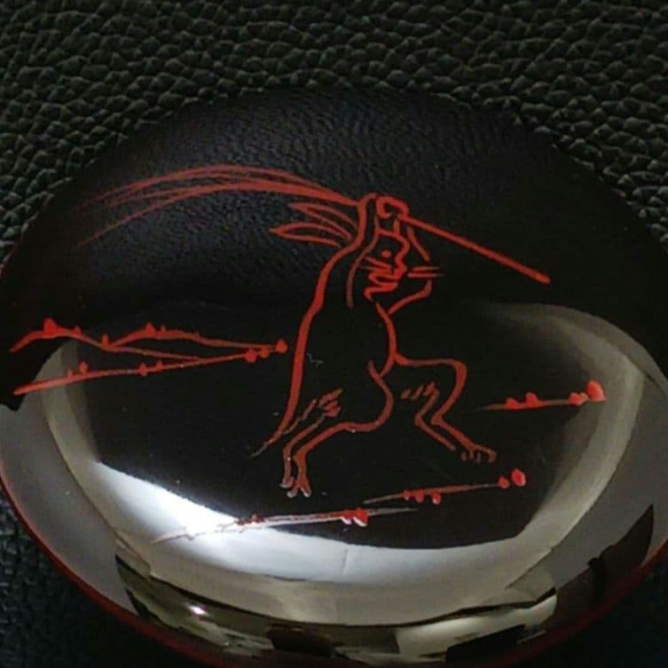 Y2975-14 茶道具 春彦作 漆塗 茶入 棗 共箱　 　う