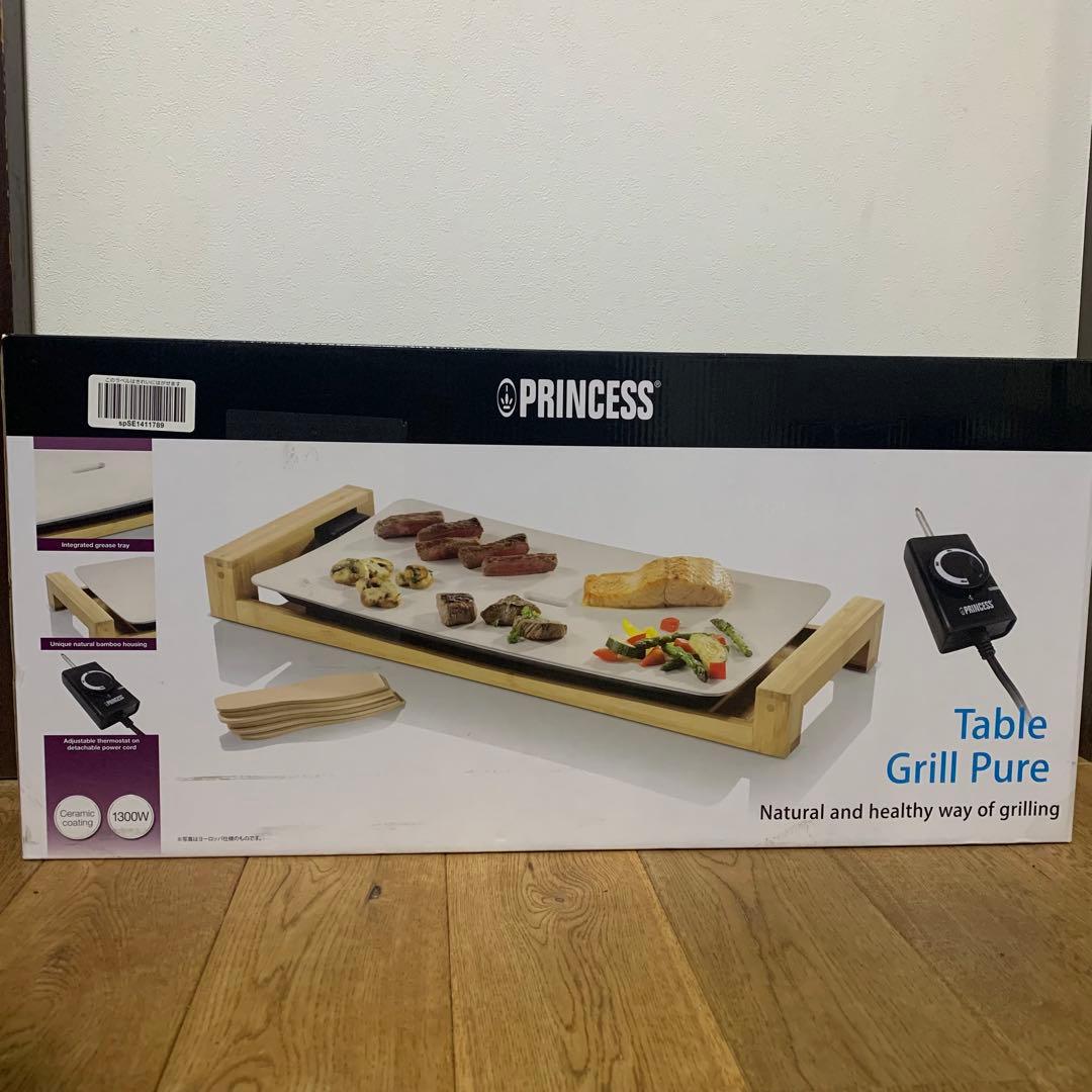 美品Princessプリンセス テーブルグリルピュア ホットプレートセラミック