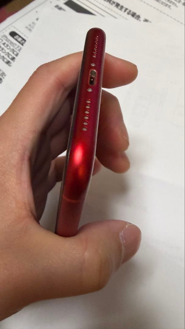 iPhoneXR本体 128GB RED バッテリー最大容量81% キャリアau