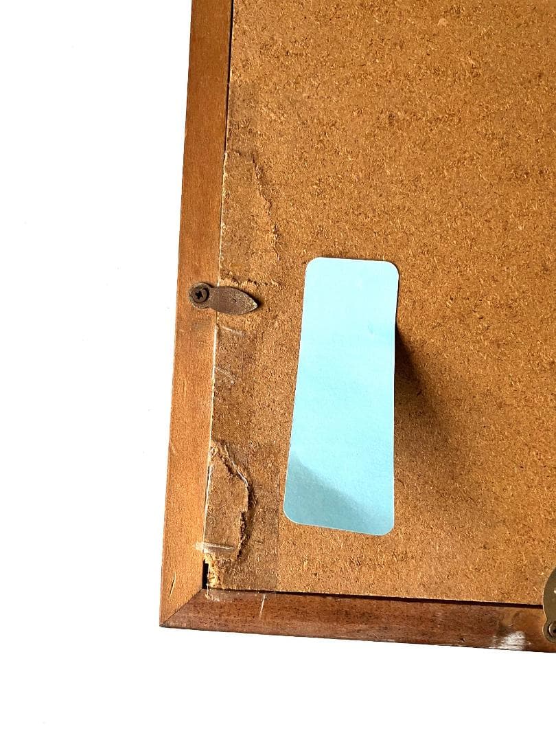 ②　特大出刃包丁　額付き　終始一貫（手彫り）魚へん（60文字）