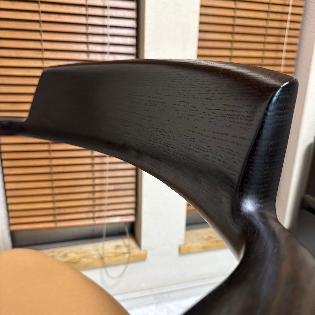 飛騨産業 SEOTO（セオト）飛騨家具 セミアームチェア　張り座 BK