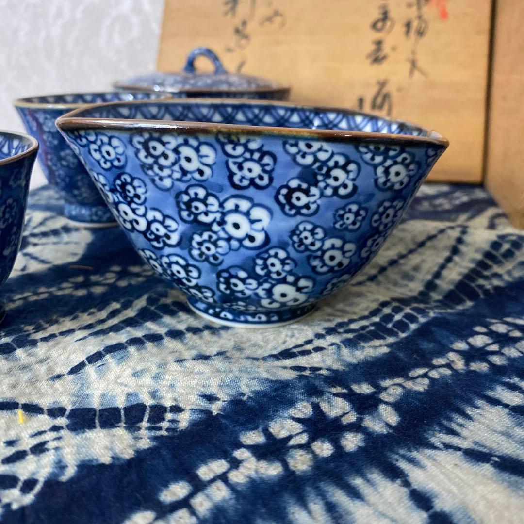 加藤利昌　平安梅紋煎茶器揃