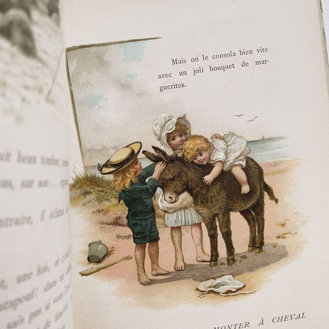 ꙳⋆愛らしい挿絵のフランスアンティーク絵本⋆꙳古書　ビンテージ