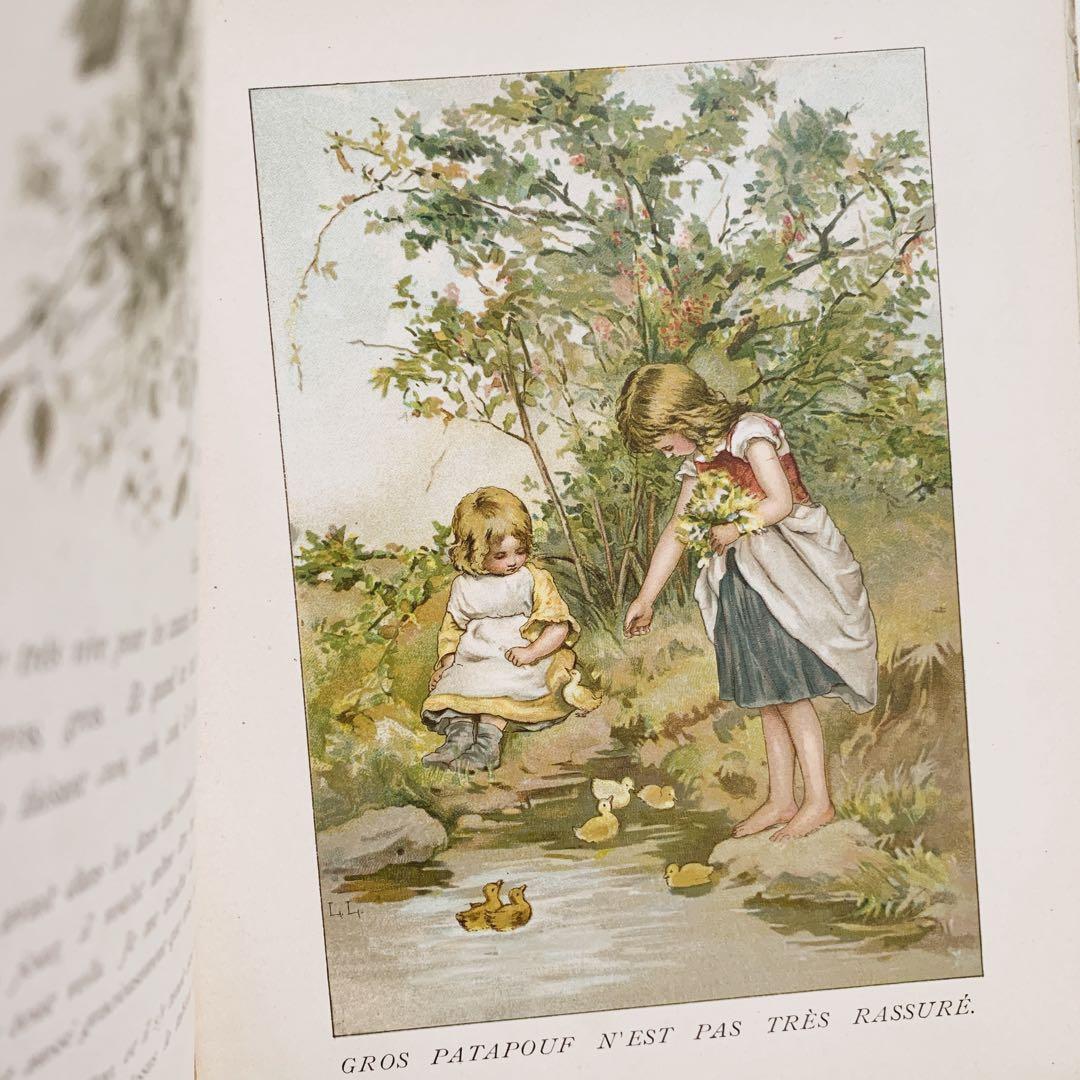 ꙳⋆愛らしい挿絵のフランスアンティーク絵本⋆꙳古書　ビンテージ