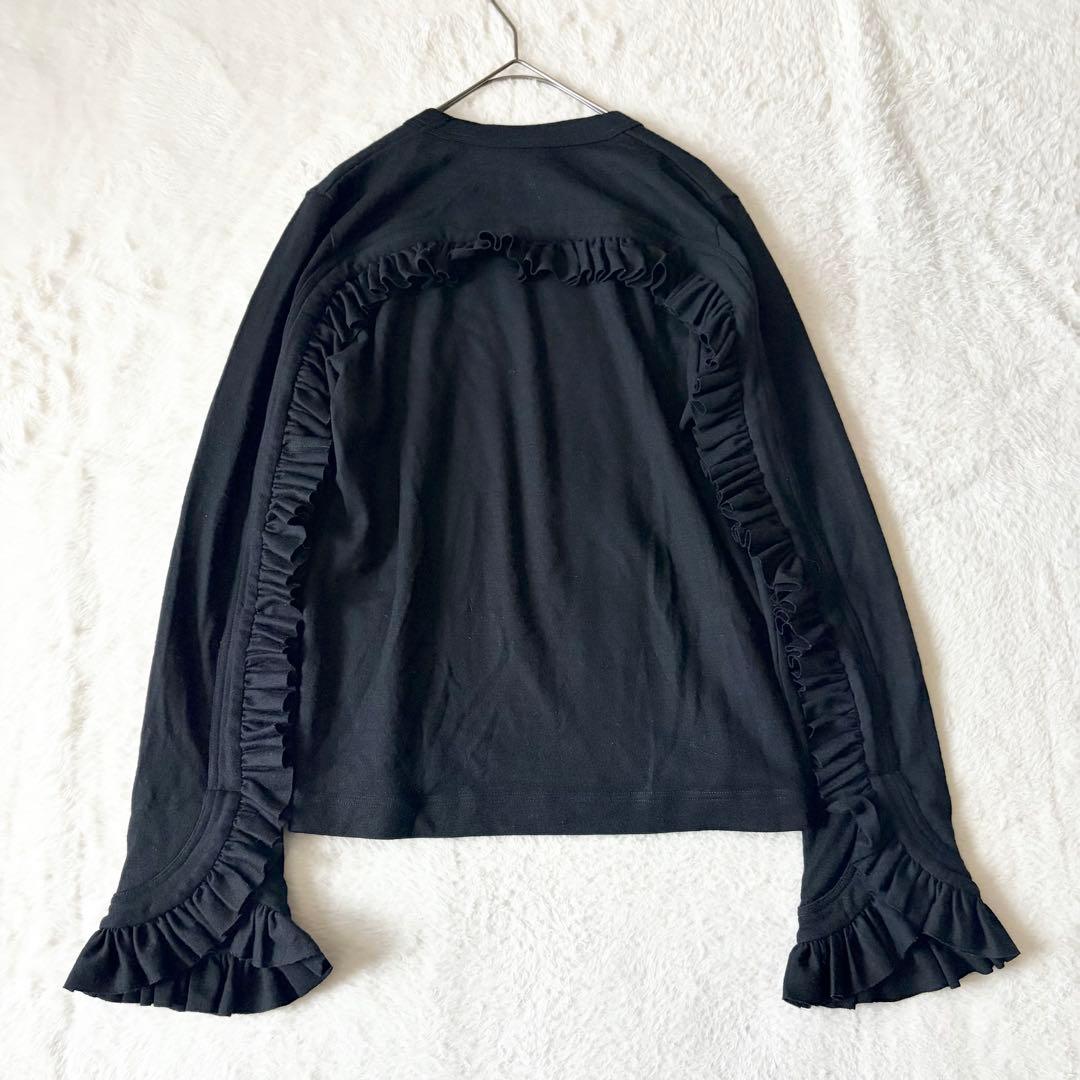 6179 希少✨ ノワールケイニノミヤ フリルスリーブトップス AD2021 黒