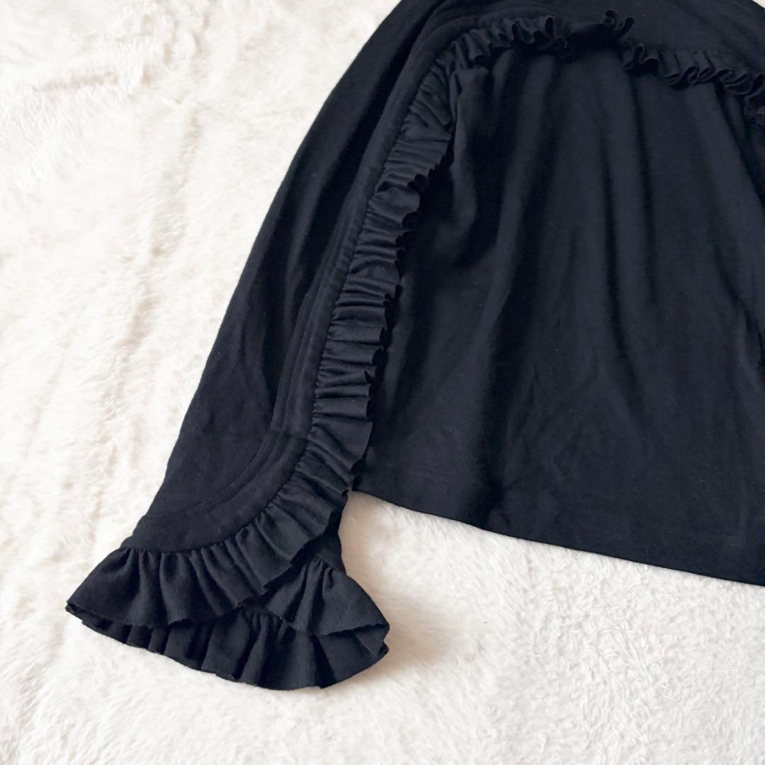6179 希少✨ ノワールケイニノミヤ フリルスリーブトップス AD2021 黒