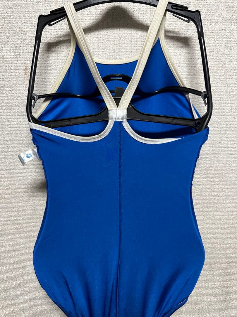 競泳水着 アリーナ arena Mサイズ ABL 青 パイピング 学年色